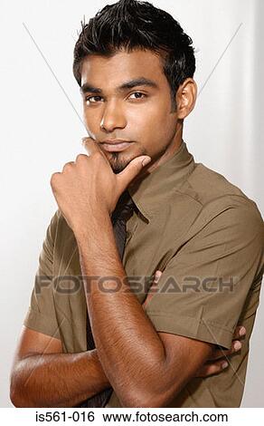 Stock Photograph - Portrait of asian man. Fotosearch