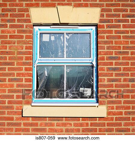 Newly fitted window View Large Photo Image Stock Photo - Newly fitted window. Fotosearch