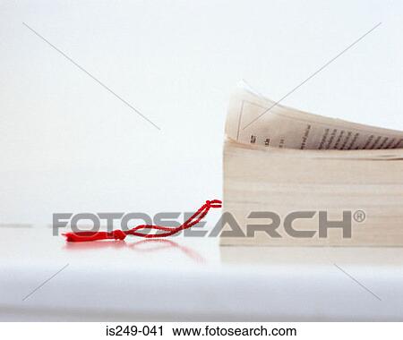 Stock Image - Book with bookmark. Fotosearch