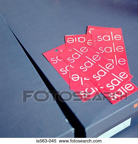 Sales labels on shoe box View Large Photo Image Stock Photography - Sales labels on shoe box. Fotosearch