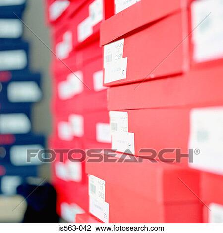 Stacked shoe boxes View Large Photo Image Stock Image - Stacked shoe boxes. Fotosearch