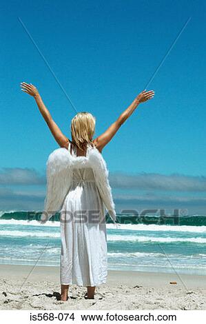Angel on the beach View Large Photo Image Picture - Angel on the beach. Fotosearch