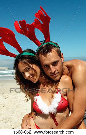 Stock Image - Christmas on the beach. Fotosearch