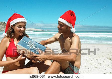 Stock Image - Christmas on the beach. Fotosearch