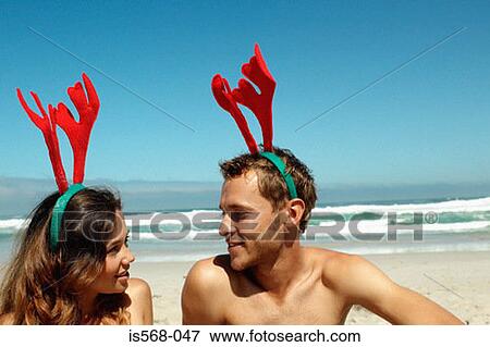 Stock Photo - Christmas on the beach. Fotosearch