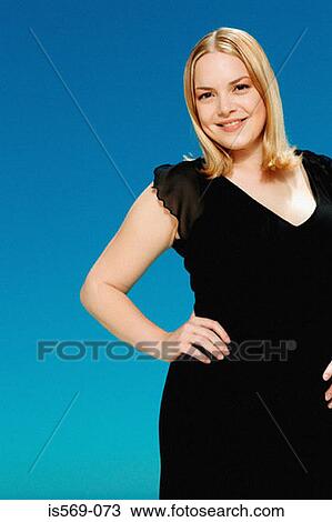 Stock Image - Curvaceous woman. Fotosearch