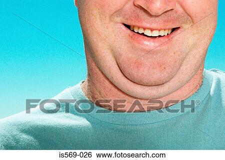 Double-chinned man View Large Photo Image Stock Photograph - Double-chinned man. Fotosearch