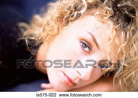 Stock Image - Portrait of a woman. Fotosearch