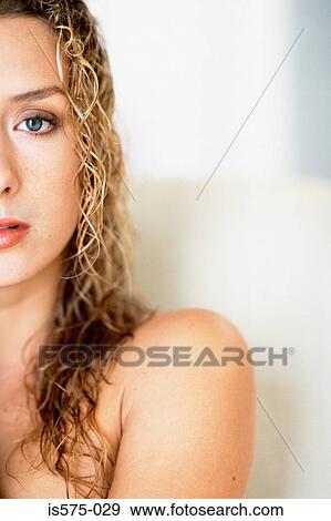 Stock Photo - Portrait of a woman. Fotosearch