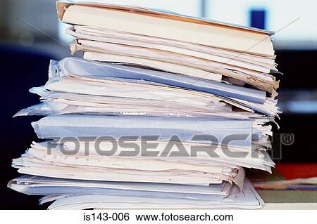 Big stack of assorted papers View Large Photo Image Stock Photograph - Big stack of assorted papers. Fotosearch