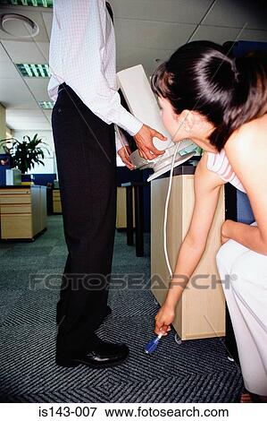 Stock Photo - Shifting computer in the office. Fotosearch