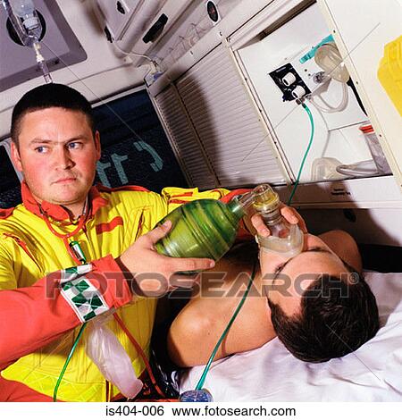 Patient receiving oxygen View Large Photo Image Stock Photograph - Patient receiving oxygen. Fotosearch