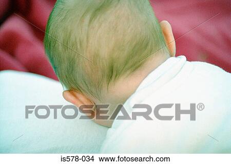 Picture - Back of baby's head. Fotosearch