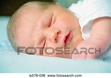 New born asleep View Large Photo Image Stock Photograph - New born asleep. Fotosearch