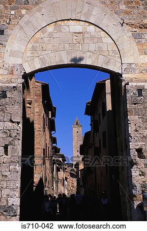 Archway to town View Large Photo Image Stock Image - Archway to town. Fotosearch