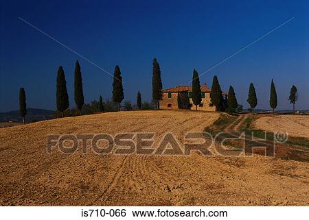 Villa in field View Large Photo Image Stock Photograph - Villa in field. Fotosearch