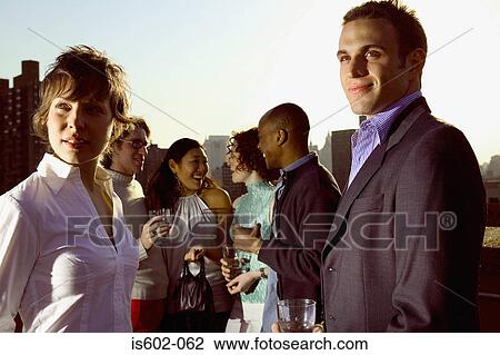Stylish young people on rooftop View Large Photo Image Stock Image - Stylish young people on rooftop. Fotosearch