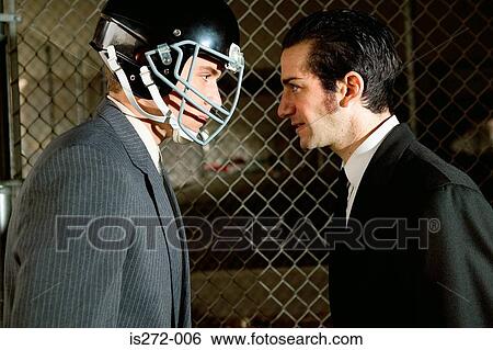 Stock Photograph - Hostile businessmen. Fotosearch