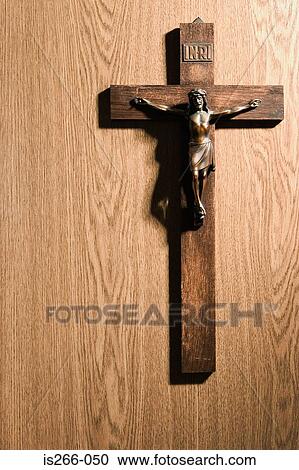 Crucifix on wall View Large Photo Image Stock Image - Crucifix on wall. Fotosearch