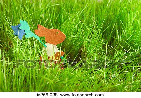 Easter bunny running in grass View Large Photo Image Stock Photo - Easter bunny running in grass. Fotosearch