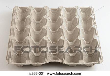 Stock Image - Empty egg carton. Fotosearch