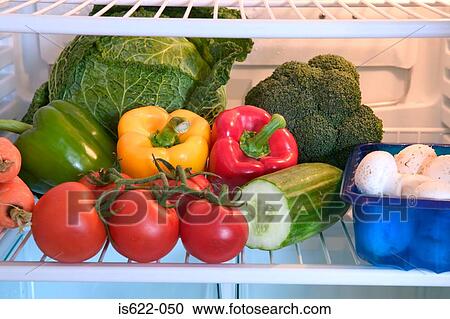 Refrigerator full of vegetables View Large Photo Image Stock Image - Refrigerator full of vegetables. Fotosearch