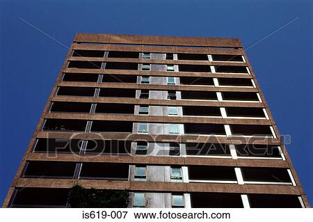 Apartment building View Large Photo Image Stock Photo - Apartment building. Fotosearch