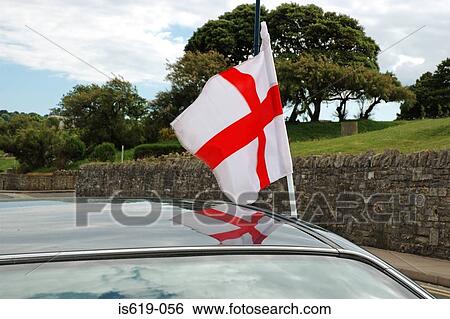 English flag on automobile View Large Photo Image Stock Photograph - English flag on automobile. Fotosearch
