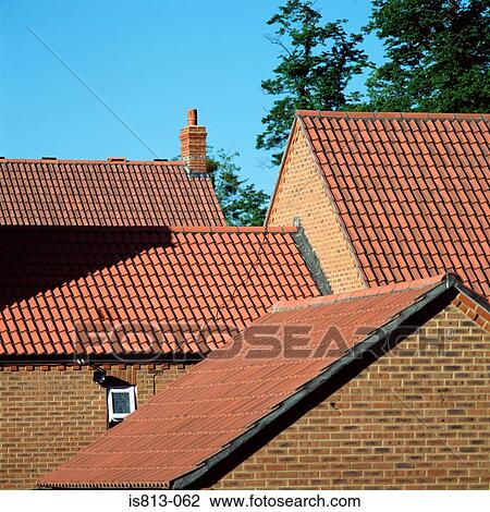Houses with tiled roofs View Large Photo Image Stock Image - Houses with tiled roofs. Fotosearch