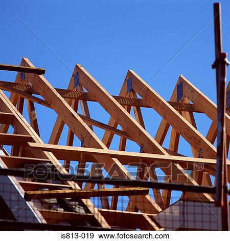 Roof under construction View Large Photo Image Stock Photo - Roof under construction. Fotosearch