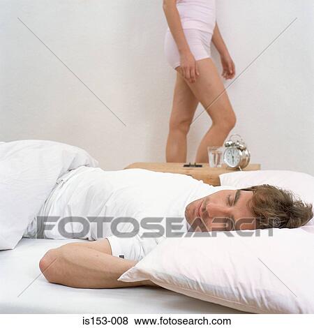 Couple in bedroom View Large Photo Image Stock Photo - Couple in bedroom. Fotosearch