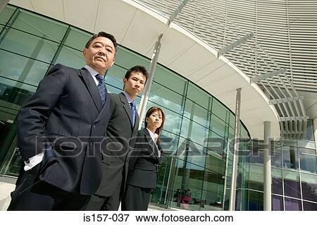 Three asian businesspeople View Large Photo Image Stock Photo - Three asian businesspeople. Fotosearch