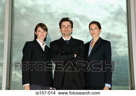Picture - Three businesspeople. Fotosearch