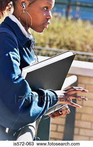 Stock Image - Female high school student. Fotosearch
