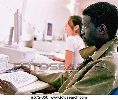 Students using computers View Large Photo Image Stock Photograph - Students using computers. Fotosearch