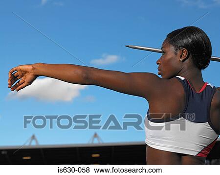 Female javelin thrower View Large Photo Image Stock Photo - Female javelin thrower. Fotosearch