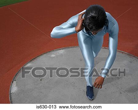 Female shot putter View Large Photo Image Stock Image - Female shot putter. Fotosearch