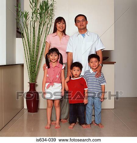 Portrait of an asian family View Large Photo Image Stock Photo - Portrait of an asian family. Fotosearch