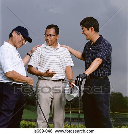 Golfers celebrating View Large Photo Image Stock Photograph - Golfers celebrating. Fotosearch