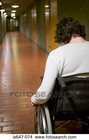Disabled man in corridor View Large Photo Image Picture - Disabled man in corridor. Fotosearch