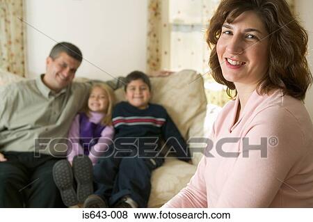 Mother and her family View Large Photo Image Stock Photo - Mother and her family. Fotosearch