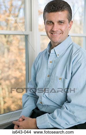 Picture - Portrait of mid adult man. Fotosearch