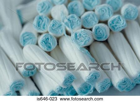 Stock Image - A pile of tampons. Fotosearch