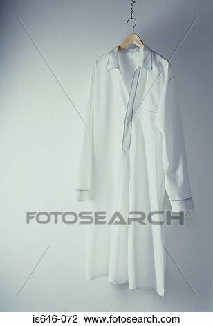 Stock Image - A white nightshirt. Fotosearch