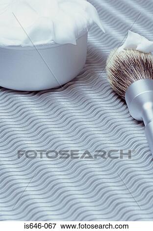 Shaving brush and shaving foam View Large Photo Image Stock Photo - Shaving brush and shaving foam. Fotosearch