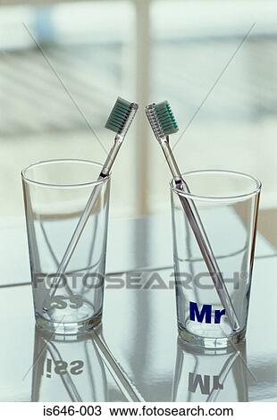 Two toothbrushes View Large Photo Image Stock Image - Two toothbrushes. Fotosearch