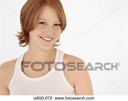 Young red-headed woman View Large Photo Image Stock Image - Young red-headed woman. Fotosearch
