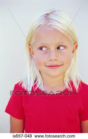 Stock Photo - Blonde girl. Fotosearch