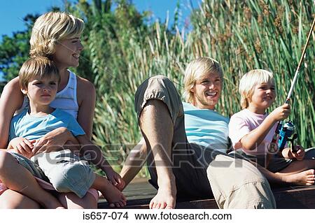 Family fishing View Large Photo Image Picture - Family fishing. Fotosearch