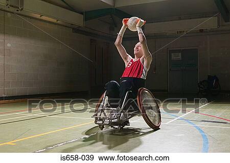 Basketball player in a wheelchair View Large Photo Image Stock Photo - Basketball player in a wheelchair. Fotosearch